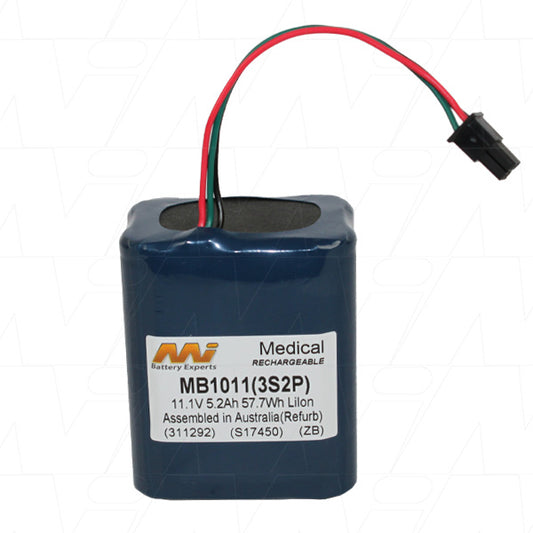 MI Battery Experts MB1011 Medical battery suitable for PhysioTouch 802 monitor (Refurbishment Service)