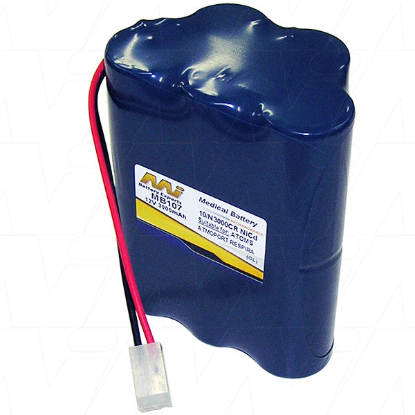 MB107 Medical battery suitable for Atmos N Atmoport tracheal respirator