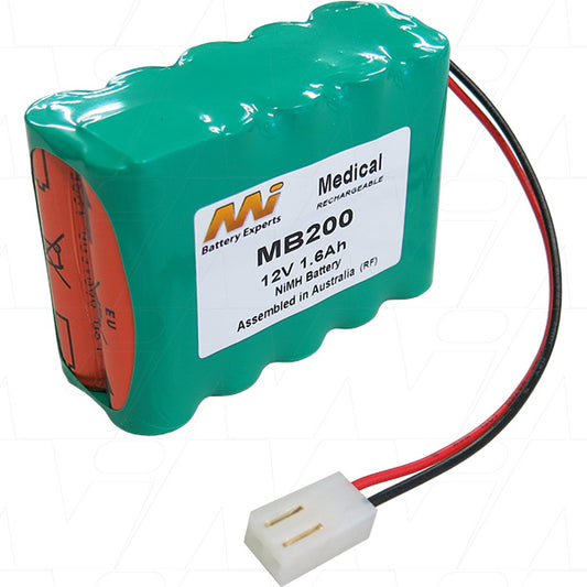 MB200 Medical battery suitable for Cardioline AR1200 ECG-EKG machine