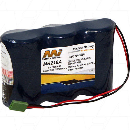 MB218A Medical battery suitable for Corometrics 500EXL infant monitor