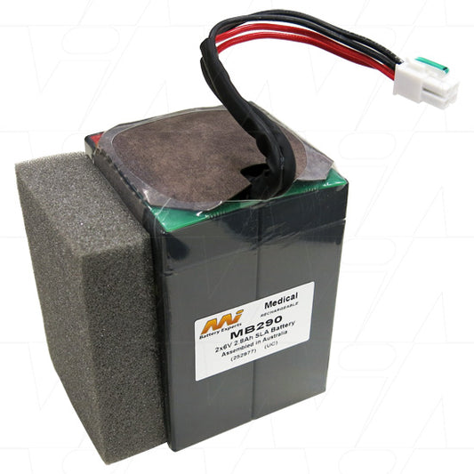 MB290 Medical battery suitable for DeVilbiss suction unit 7305P-I / 7314P-NE