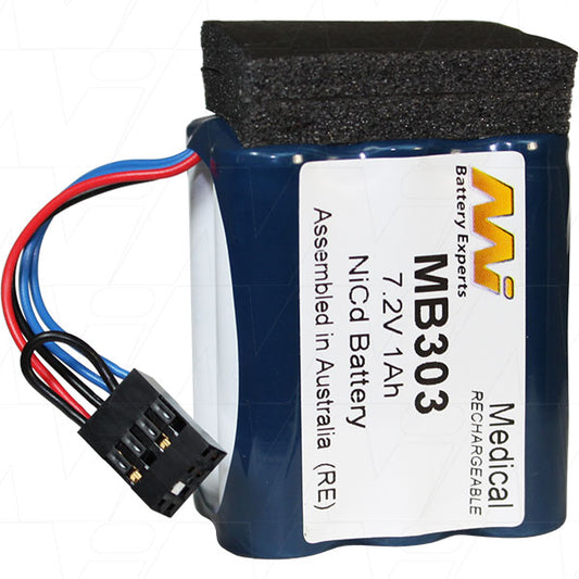 MB303 Medical battery suitable for Drager Oxylog 2000