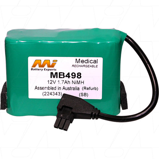 MB498 Medical battery suit. for Laerdal Suction Pump RFB - 88005001, 88555101, 88006001, 88006101, LCSU3, LCSU4 (Refurbishment)