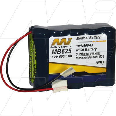 MB625 Medical Battery suitable for Nihon Kohden 6851/6851k ECG