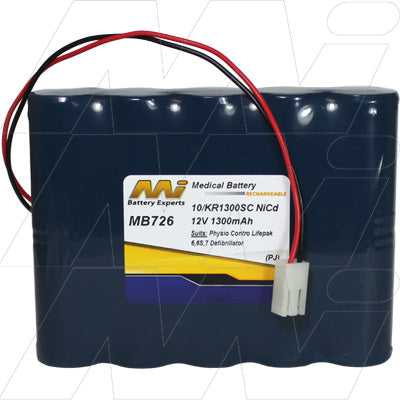 MB726 Medical Battery suitable for Physio Control Life Pak 6, 6S, 7 Defibrillator