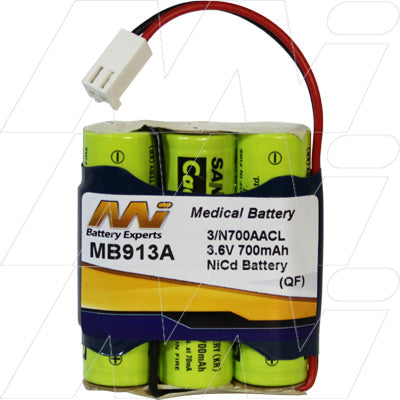 MB913A Medical battery suit. for VITALOGRAPH 2120 Spirotrac 4