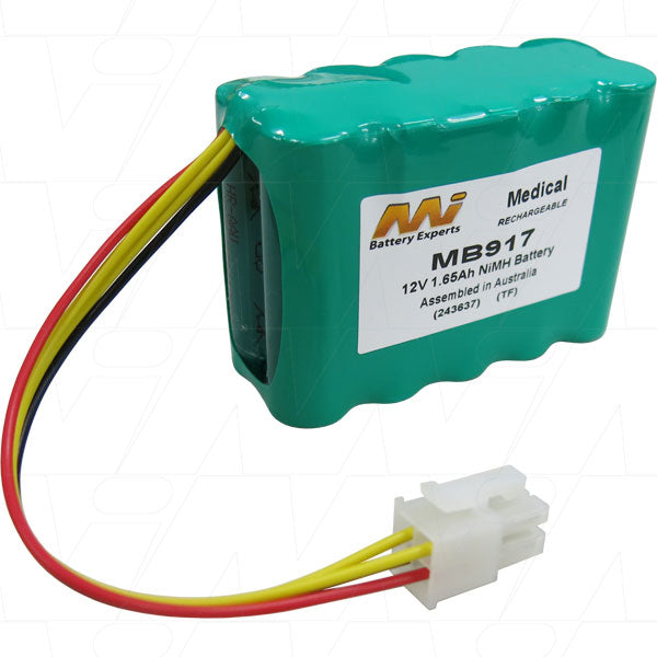 MB917 Medical Battery suit. for Prism Medical/ Waverley glen P-300 & C-300 Hoist