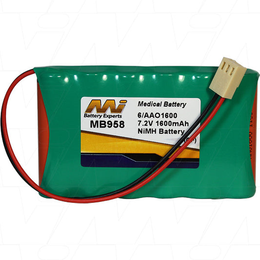 MI Battery Experts MB958 Medical battery suitable for Tunstall life connect & Tunstall life connect +