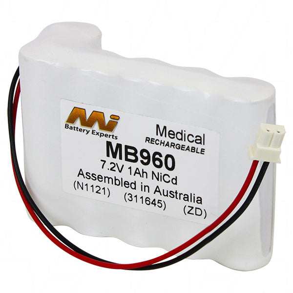 MI Battery Experts MB960 Medical battery suitable for Vetquip Niki V4, Heska Vet/IV 2.2 Volumetric Infusion Pumps