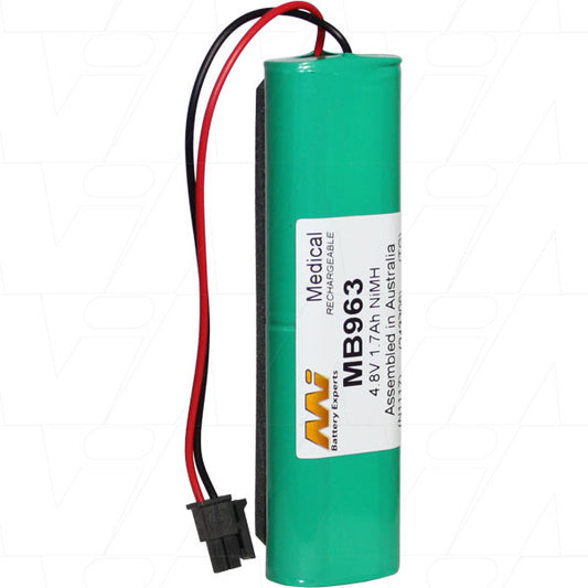 MB963 MI Battery Experts MB963 Medical Battery suitable for Aero TRN-500P Samaritan Defib Pad Trainer