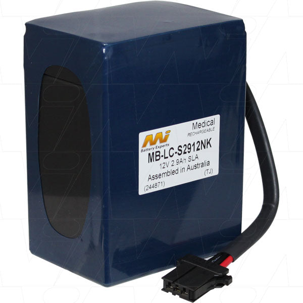 MI Battery Experts MB-LC-S2912NK Medical battery suitable for Nihon Kohden ECG9320, TEC7511, TEC7521