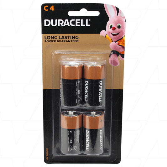 Duracell MN1400B4 Duracell Coppertop Alkaline C, LR14 size Battery