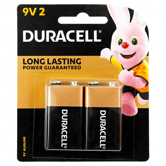 Duracell MN1604B2 Duracell Coppertop Alkaline 9V, 6LR61 Battery