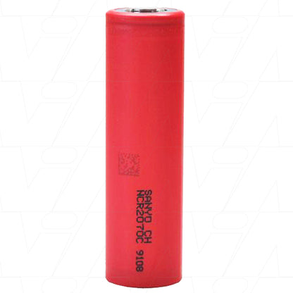 NCR2070C 20700 Size Panasonic Lithium Ion 3620mAh High Current Cylindrical Battery