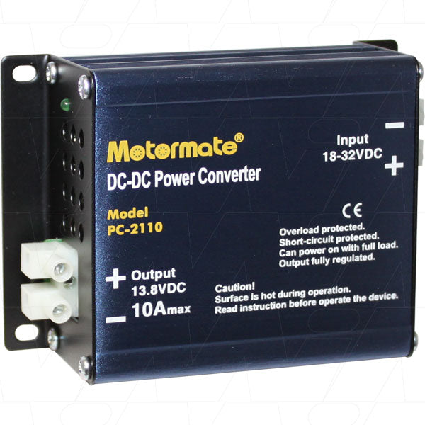 PC-2110 Motormate DC-DC 10A solar converter/power supply. Converts power from solar panel to 12V DC