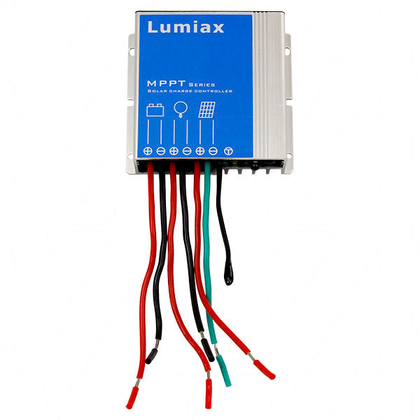 SMR-MPPT1050LI Lumiax Smart-MPPT series MPPT solar charge controller 10A max, IP67 rated, LiFePO4 130W input, programmable.