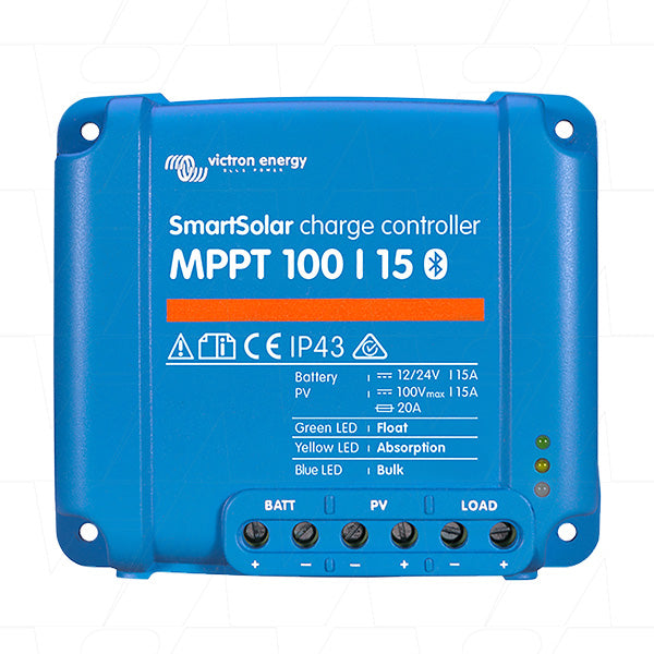 SmartSolar MPPT 100/15 Victron Energy 12V/24V 15A Smart Solar Charge Controller MPPT Type 100/15 SCC110015060R