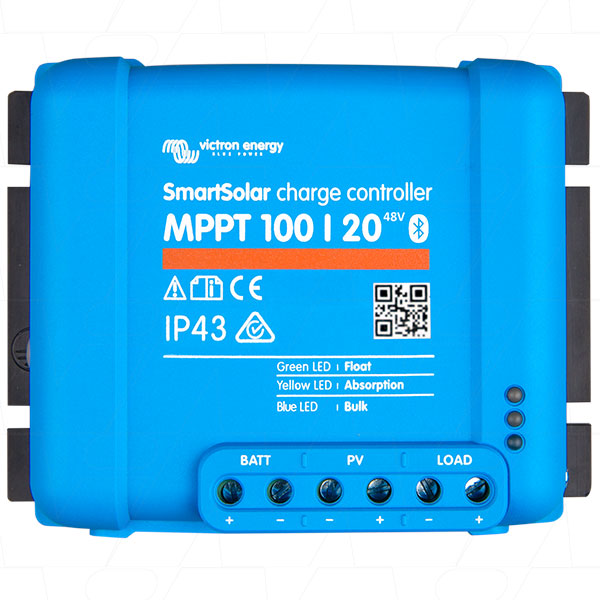 SmartSolar MPPT 100/20_48V Victron Energy SmartSolar 12V,24V,48V 20A Solar Charge Controller MPPT Type SCC110020160R