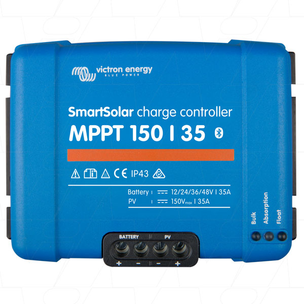 SmartSolar MPPT 150/35 Victron Energy SmartSolar 12V/24V/36V/48V 35A Solar Charge Controller MPPT Type SCC115035210