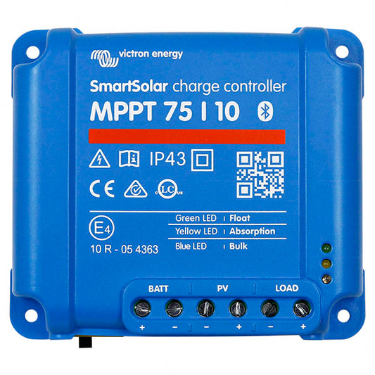 SmartSolar MPPT 75/10 Victron Energy SmartSolar 12V/24V 10A Solar Charge Controller MPPT Type SCC075010060R