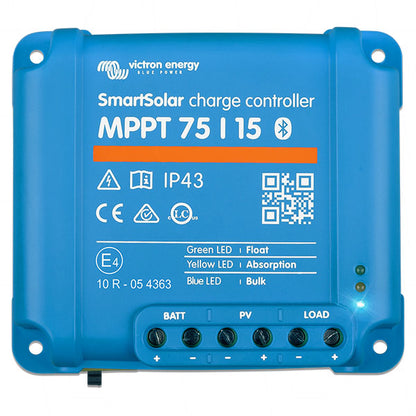 SmartSolar MPPT 75/15 Victron Energy SmartSolar 12V/24V 15A Solar Charge Controller MPPT Type SCC075015060R