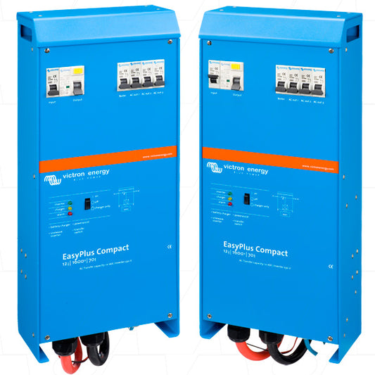 VEICEPC-12/1600/70 EasyPlus Compact Inverter & SLA/LiFePO4 Charger 12V 1600VA 70A CEP121620000