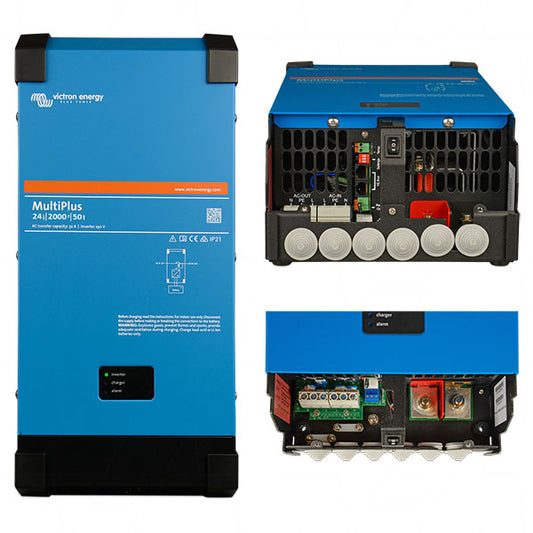 VEICMP-24/2000/50-32A Victron Energy MultiPlus Inverter & SLA/LiFePO4 Charger 24V 2000VA 50A PMP242200000