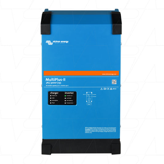 VEICMPII-24/3000/70-32 Victron Energy MultiPlus-II Inverter & SLA/LiFePO4 Charger 24V 3000VA 70A - 32A PMP242305010