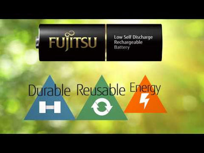 Fujitsu HR-3UTHC(4B) HR-3UTHC (AA) High Capacity Fujitsu Ready to Use, Up to 500 Recharge Cycles, Rechargeable NiMH Battery